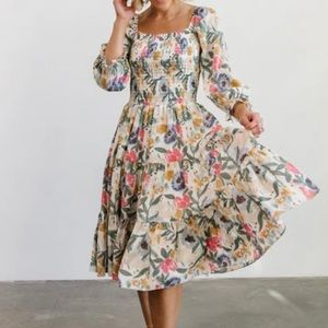 Floral dress, Baltic born, tags on